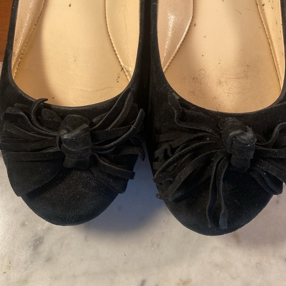 JESSICA SIMPSON "MADIAN" Black Suede Flats Size 6.5 - Picture 11 of 11